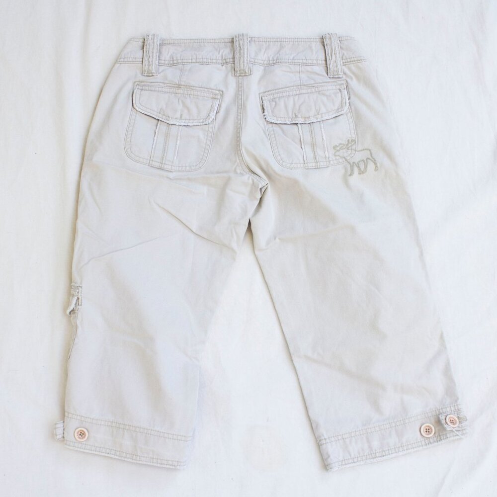 Abercrombie & Fitch Vintage Cargo Capris - Cream Khaki - Picture 5 of 5